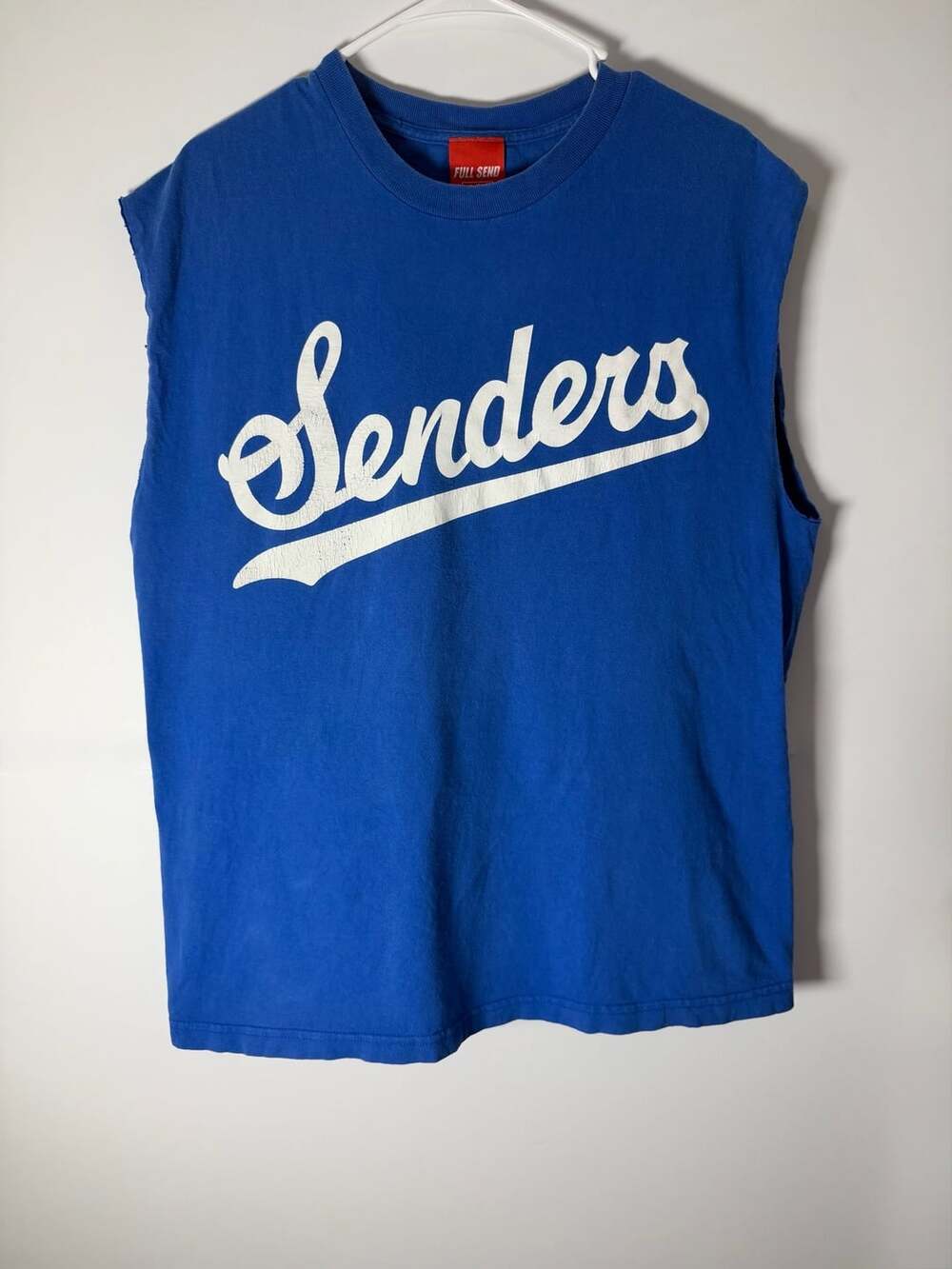 Full Send Senders Script Logo T-Shirt Blue Size L NELK Streetwear